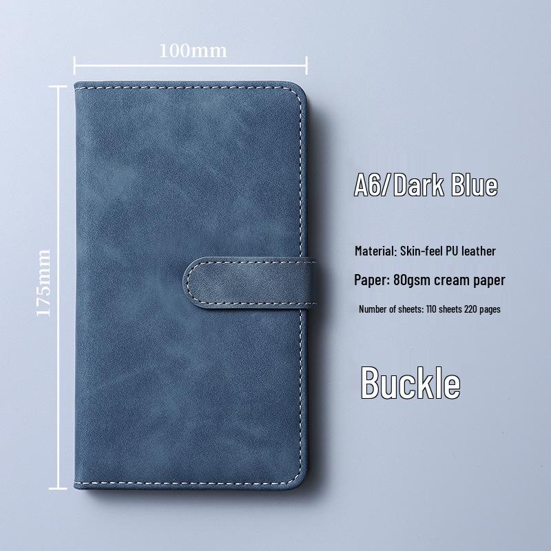 Custom Portable A6 PU Leather Notebook with Logo Printing – Thick, High-Value, Compact Design