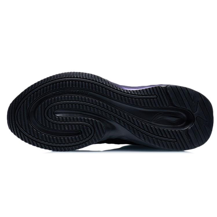 Li Ning Cloud Shield Fashion Abrasion Resistant Breathable Low top Running Shoes Men's Black Blue AGLR233-2