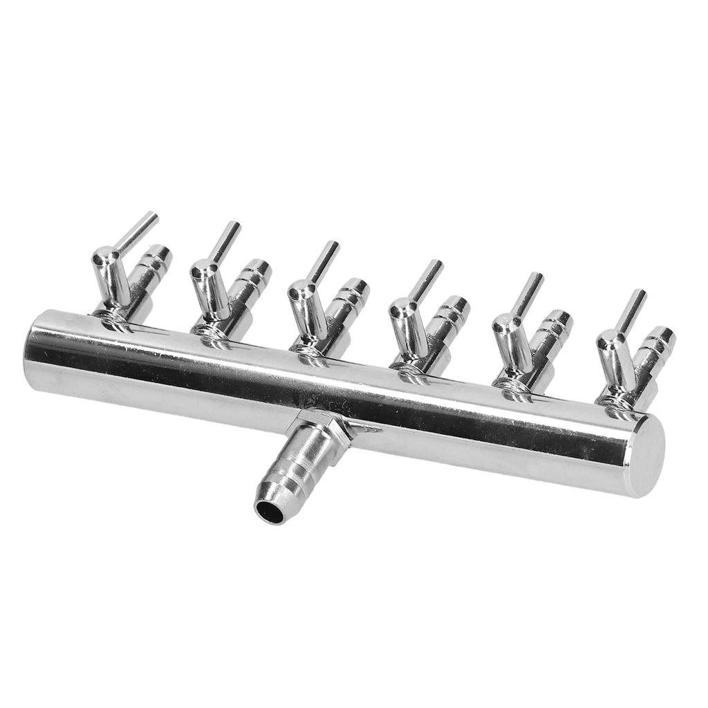 Fish Tank Distribution Valve Fish Tank Oxygen Pipe Carbon Dioxide Adjustment Switch Stainless Steel