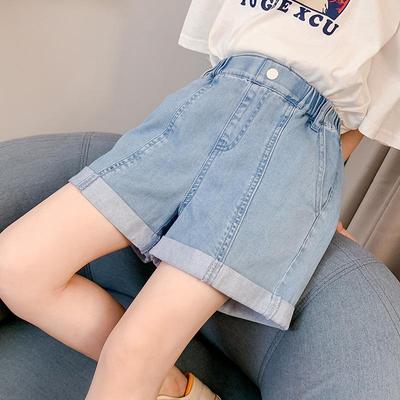 Girls' Summer 2022 Stylish Loose Denim Shorts for Kids