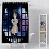 Anime Steins Gate Shower Curtain Waterproof Polyester Fabric Paint Colorful Bath Curtains Home Bathroom Decor Curtain With Hook