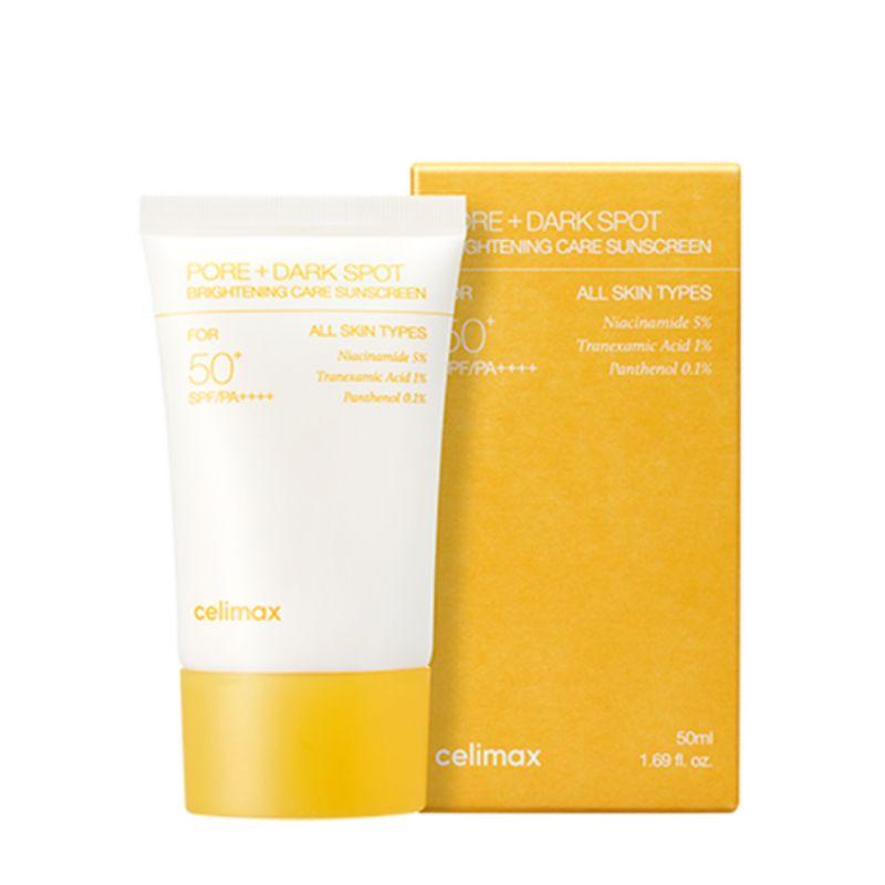 

Celimax Brightening Dark Spot Pore Correcting Sunscreen SPF50+ PA++++ Tone-Up UV Protection 50ml