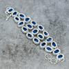 Tanzanite Quartz Gemstone Handmade 925 Sterling Silver Bracelet 7-8" M-300