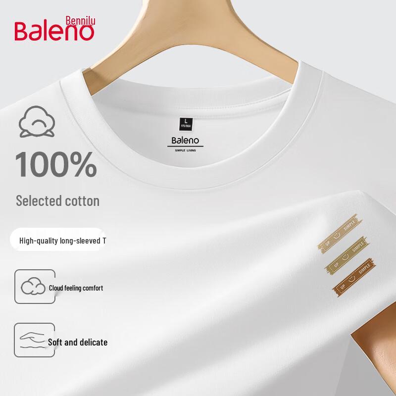 Baleno Men's Pure Cotton Long Sleeve T-shirt