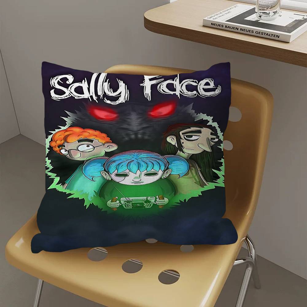 Game S-Sally F-Face Cushion Cover Pillowcase Upholstery Sofa Throw Pillow Home Decor Pillowcas