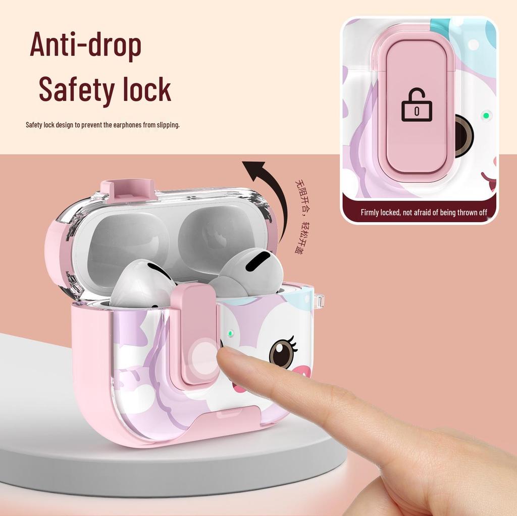 Étui de protection à motif dessin animé pour AirPods Pro 3 et 4e génération