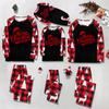 Family Matching Christmas Pajama Set with Long Sleeve Raglan Top and Pants for Women Men and Kids