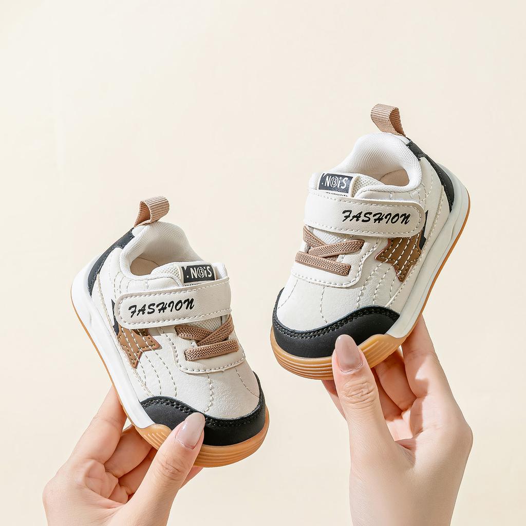 Breathable Toddler Shoes for Girls Soft-soled White Shoes for Boys Non-slip and Wear-resistant Sneakers