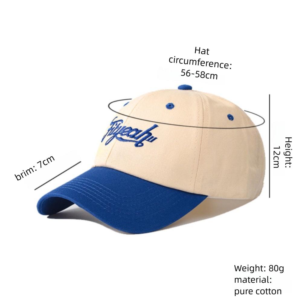 Adjustable Sunscreen Hats Letter Embroidery Snapback Caps Summer Baseball Caps  for Men Women