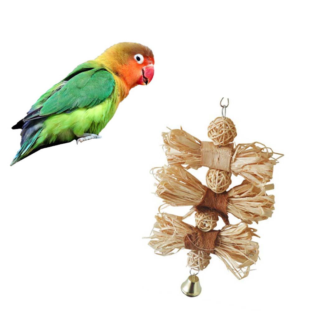 Rattan Training Parrots For Bird Cage Swing Parrot Toys Bird Perch Bird  Supplies Chewing Toy