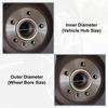 Myoseya Hub Ring, Wheel Hub Ring, Hub Center Ring, High Speed Driving, Wheel Center,