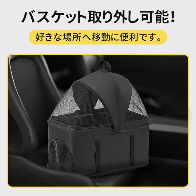 ZOOBLY Pet Separate Pet Small Load Capacity Front Wheels Rotate Rear Wheel Brake Dog Cart Carrying For Nursing Going Traveling Cart, Type,