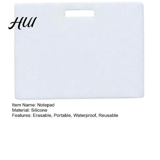 Healthcare Worker Notepad Silicone Note Pad, Reusable Sticky Notepad, Erasable and Waterproof Memo Clip-on Wipeable Small Notebook, Portable