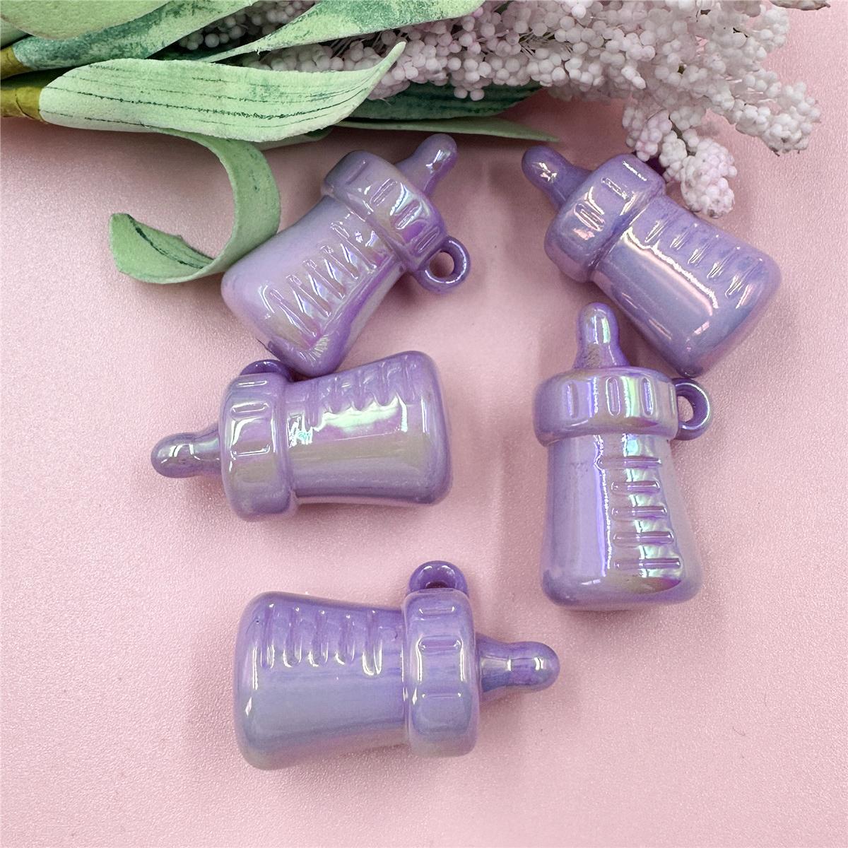 

Товары для вечеринок 5 шт. бутылочка для кормления ювелирные изделия аксессуары своими руками для рукоделия модный материал ручной работы 20,8*33,7 мм свободные бусины фиолетовый