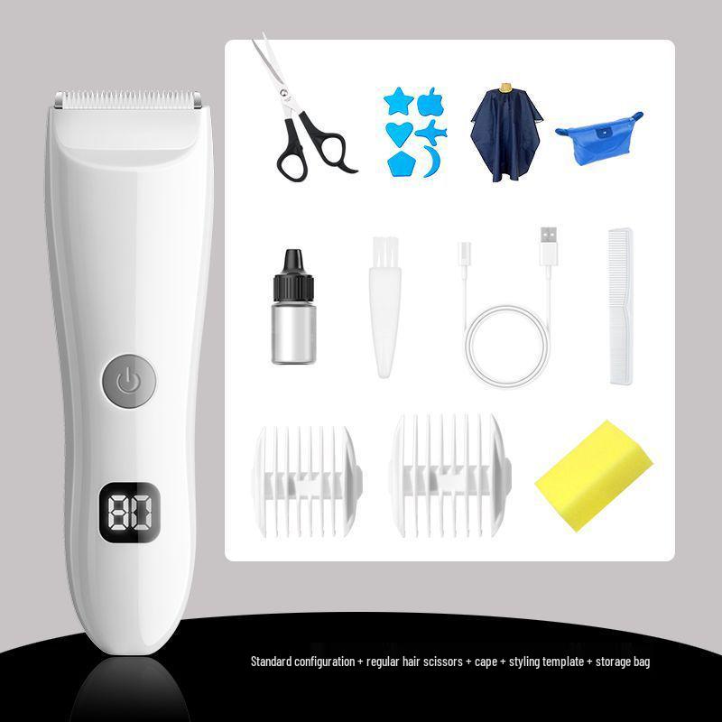 Ultra-Quiet Rechargeable Baby Hair Clipper for Newborns & Toddlers