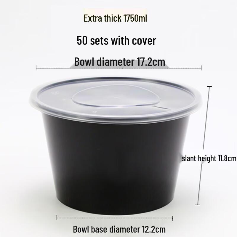 MOLUONA Disposable Food Container Set 1750ml