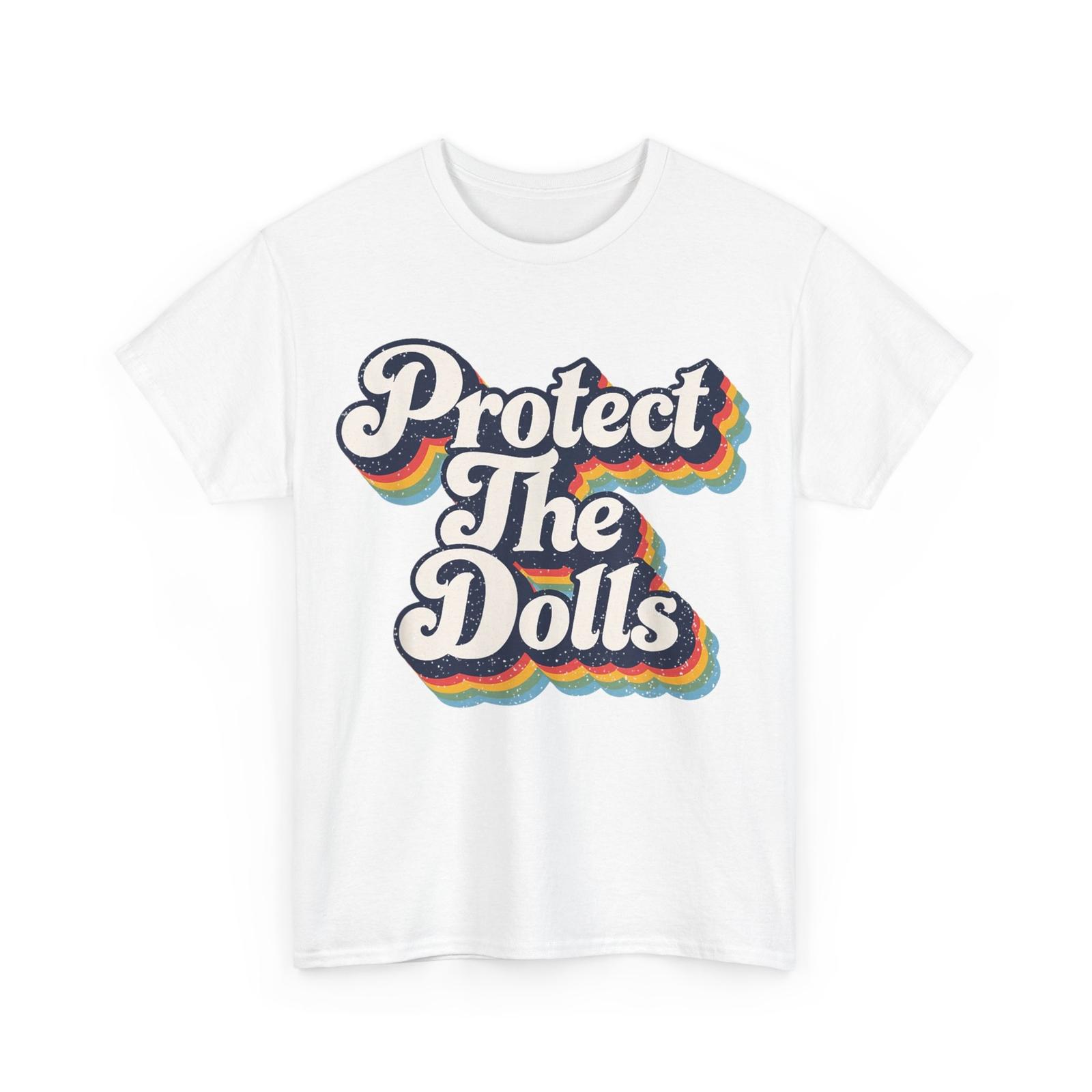 Protect The Dolls - Trans Solidarity Retro Distressed T-Shirt XXL