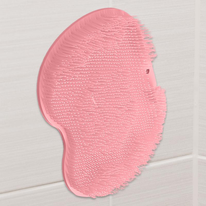 Shower Foot Back Scrubber Silicone Bath Massage Pad Bath Massage Cushion Brush Back Washer