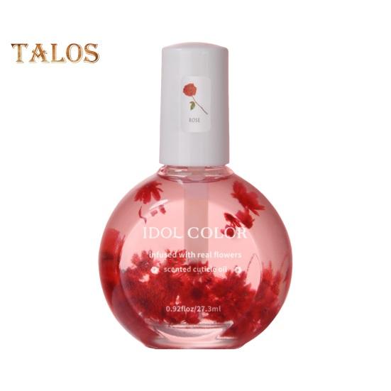 Nail Oil with Dried Flower Extracts Nourishing Moisturizing Treatment for Stronger Nails Floral Fragrance Gel Polish Nail Care Oil for Manicure