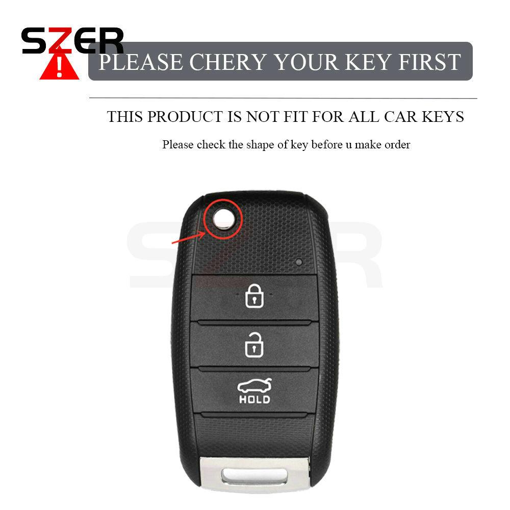 New TPU Flip Car Remote Key Cover Shell For KIA Sid Rio Soul Sportage Ceed Sorento Cerato K2 K3 K4 K5 Case Protector Keychain