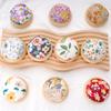 DIY Small Fresh Wood Bottom Needle Insert, Handmade Needle Tie Bag, Fabric Sewing Tool Accessories, Cross Stitch Needle Placement Device