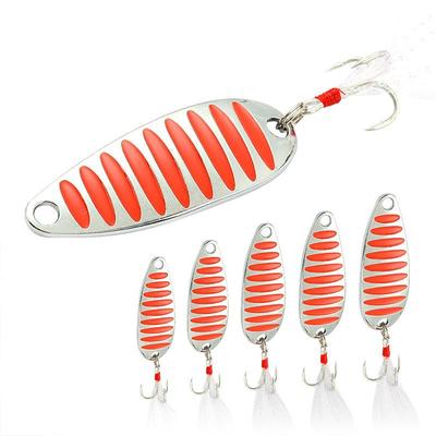 Cuchara Señuelo de Pesca 5G~20G Dorado Plateado Spinner Señuelo Metálico Lentejuelas Artificiales Señuelo Para Pesca de Lubina Carpa