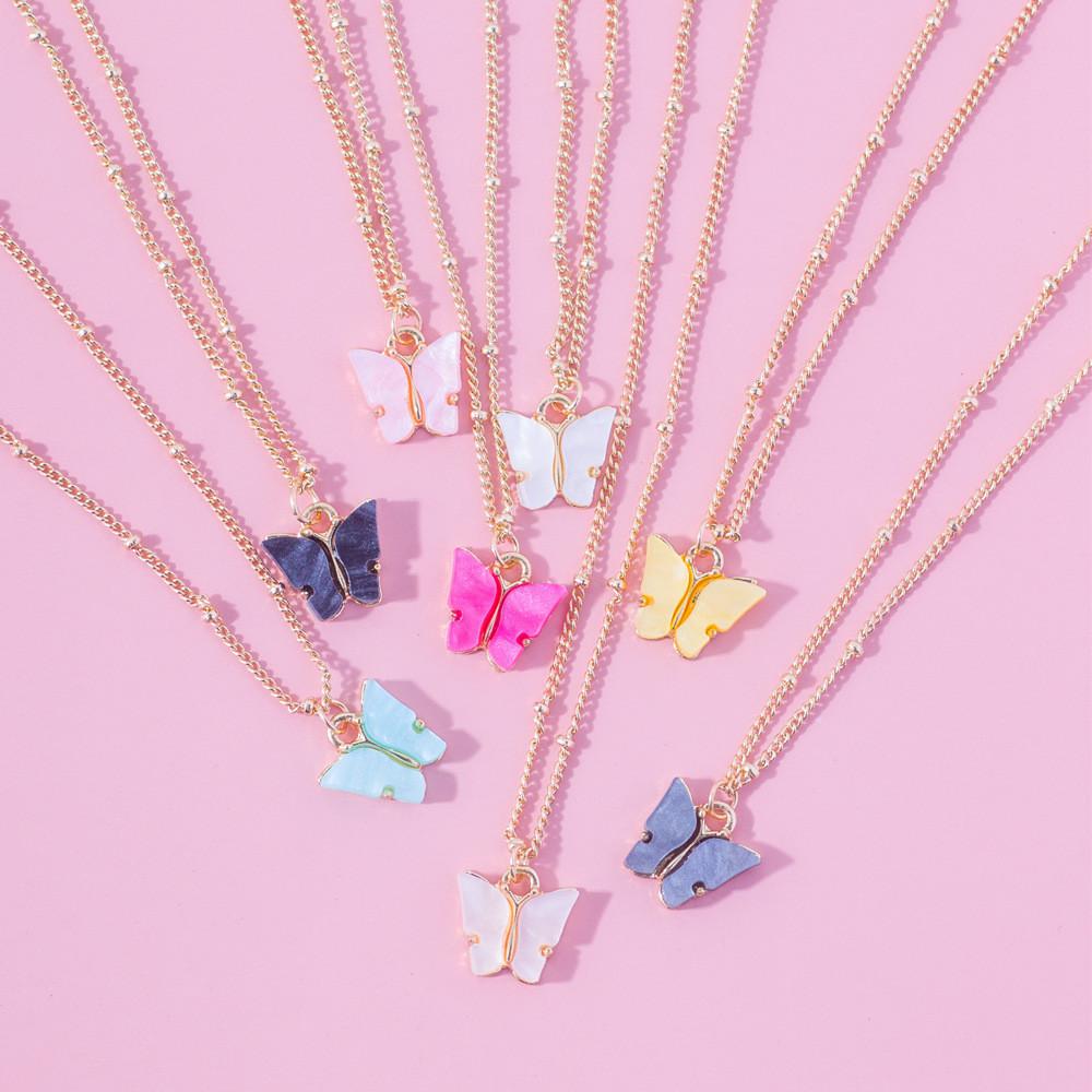 Necklace Artistic Butterfly For Women In Alloy With Vibrant Combinations Color