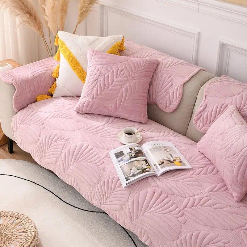 Winter Warm Sofa Cover Four Seasons Universal Thickening Living Room Decoration Combination Sofa Cushion Non-slip Furniture Dust
