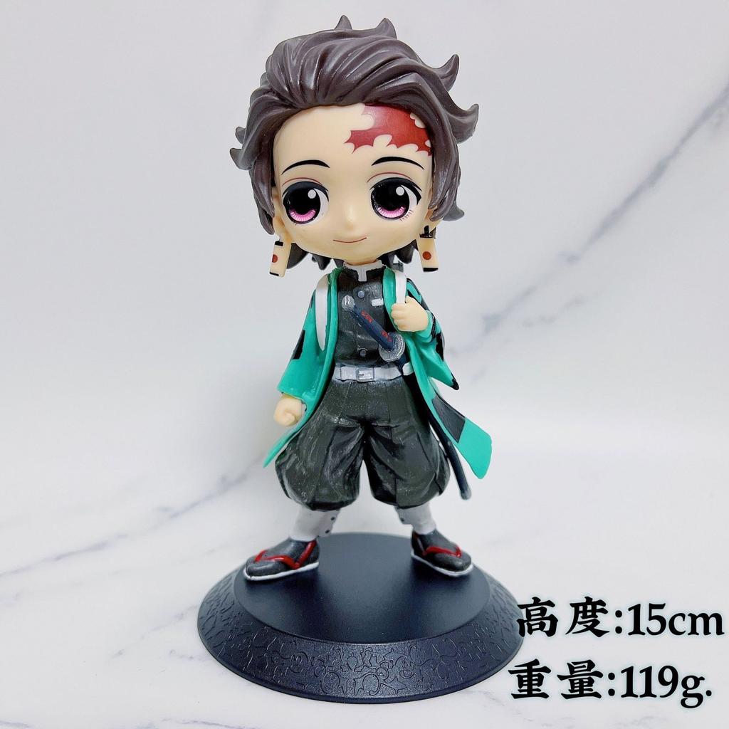 Anime 15cm Dämonentöter Figur Nezuko Tanjirou Zenitsu Inosuke Kyoujurou Giyuu Kawaii Qposket PVC Modell Spielzeug Kinder Geschenk