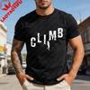 Climb Rock Climbing Mountain Adventure Outdoor Sport Men T Shirt Cotton Short Sleeve Tees Casual Fashion Summer Tops