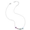 New Rainbow Zircon Clavicle Necklace for Girls - Colorful and Versatile Summer Style