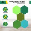 AD23-5Pcs/Set Hexagon Felt Board Hexagonal Felt Wall Sticker Multifunction 3D Decorative Home Message Board Self-Adhesive Kids R