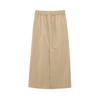 Spring 2025 Women's High Waist Midi Skirt with Side Strap Detail - European & American Style, Simple & Fashionable