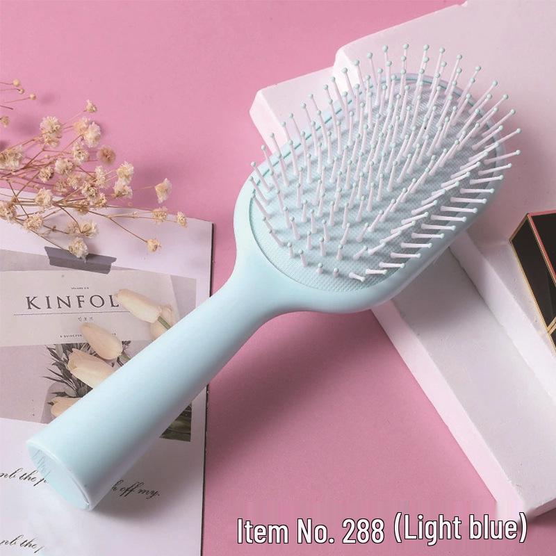 Mermaid Macaron Color Air Cushion Comb: Fluffy, Elastic Massage Comb for Women's Hairdressing, Customizable for Enhanced Hair Care