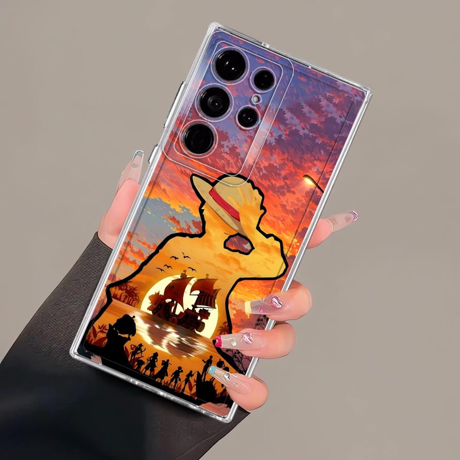

Чехол для Samsung Galaxy S26 S23 Ultra Note 20 Ultra 10 S24 S25 Edge S21 S22 FE S20 Plus Чехол для телефона One Piece Luffy Galaxy S25