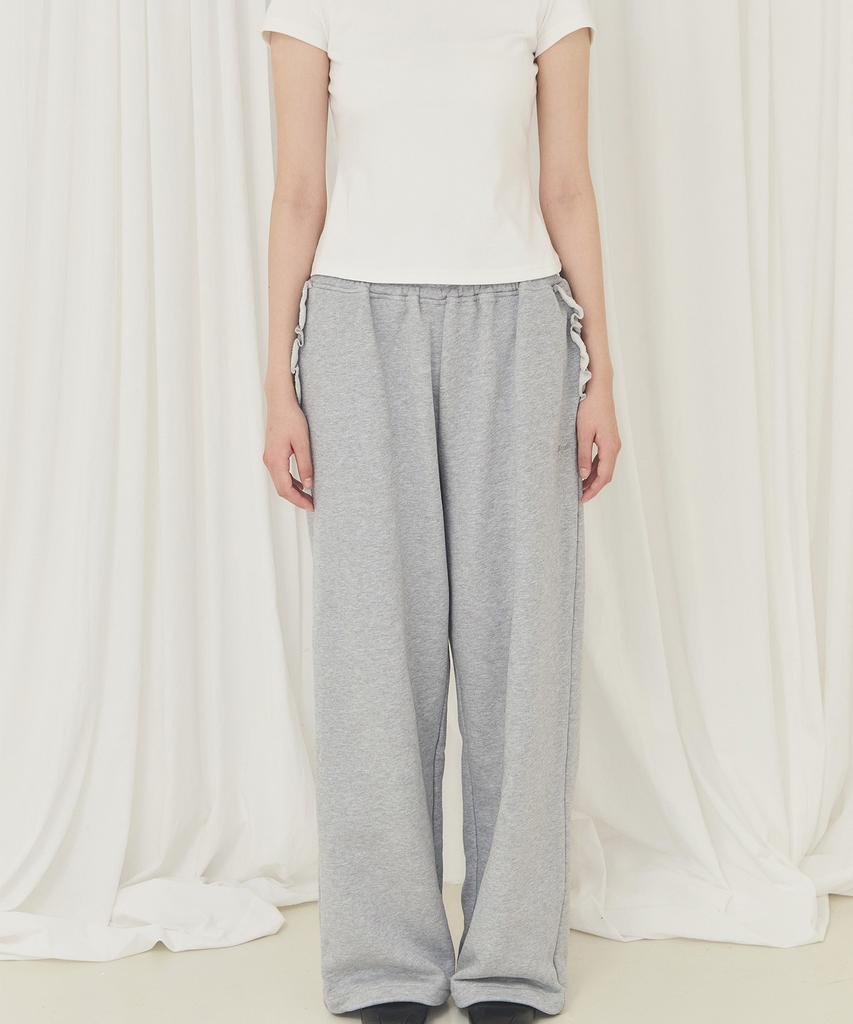 Alkialka Frill Wide Pants (Gray)