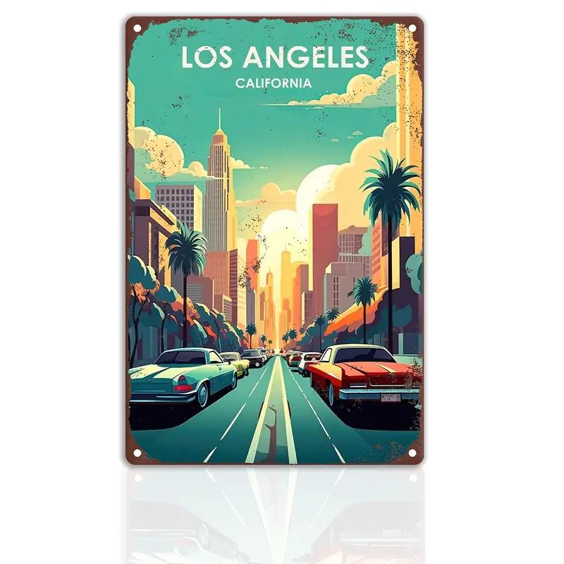 Vintage Metal Sign Travel Round The World FRANCISCO,LOUVR,MILAN,Poster,Home,Bar,Room,Hotel,Cafe,Club Retro Wall Decor Plate Gift