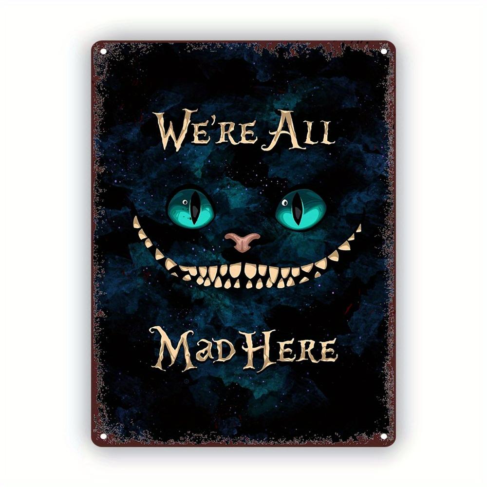 

Disney Cheshire Cat Vintage Metal Sign - Vintage Iron/Aluminum Wall Art for Home, Bar, Pub, Garage Decoration