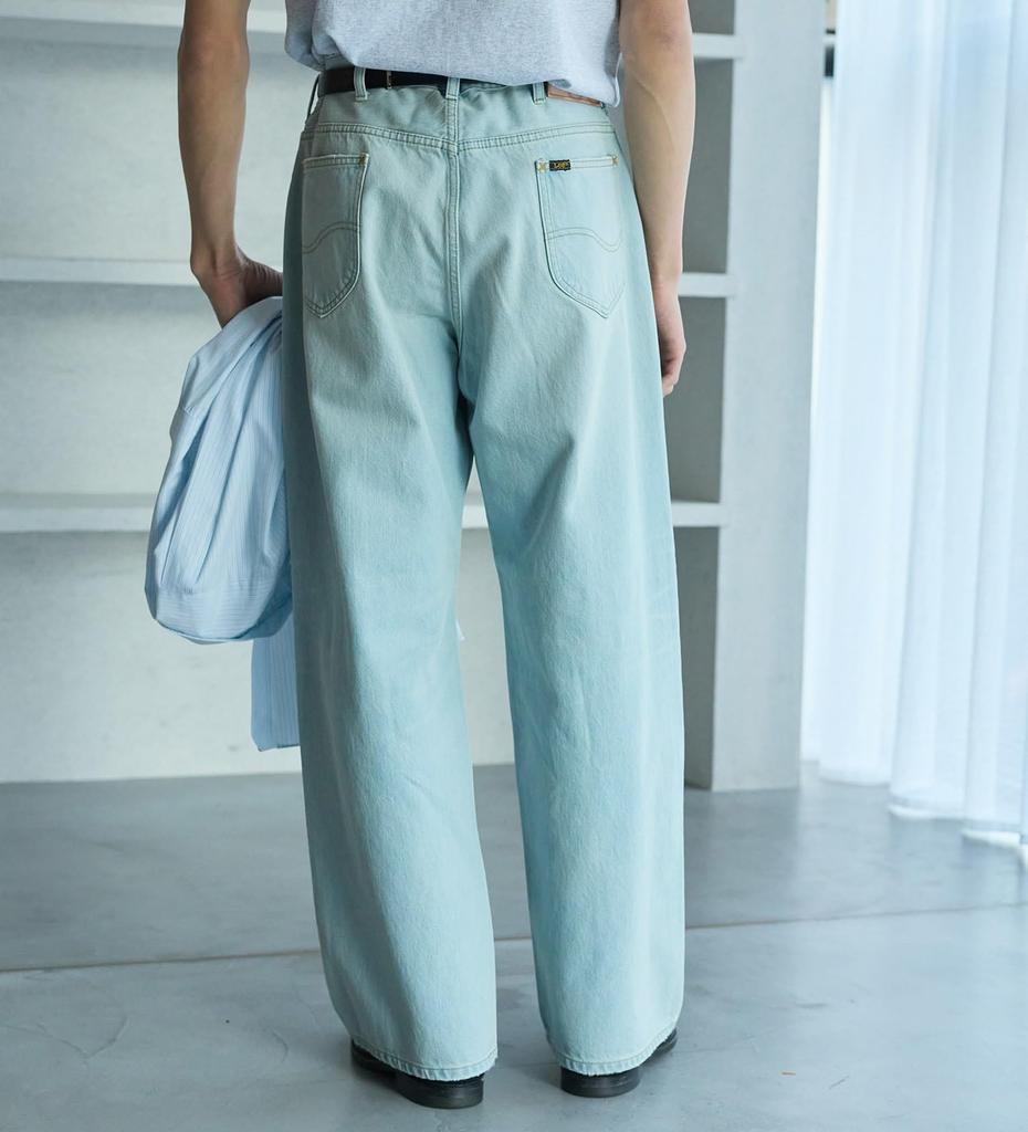 Lee 100th Anniversary 101 Riders Wide Selvedge Denim Light Blue Pants, Men's,