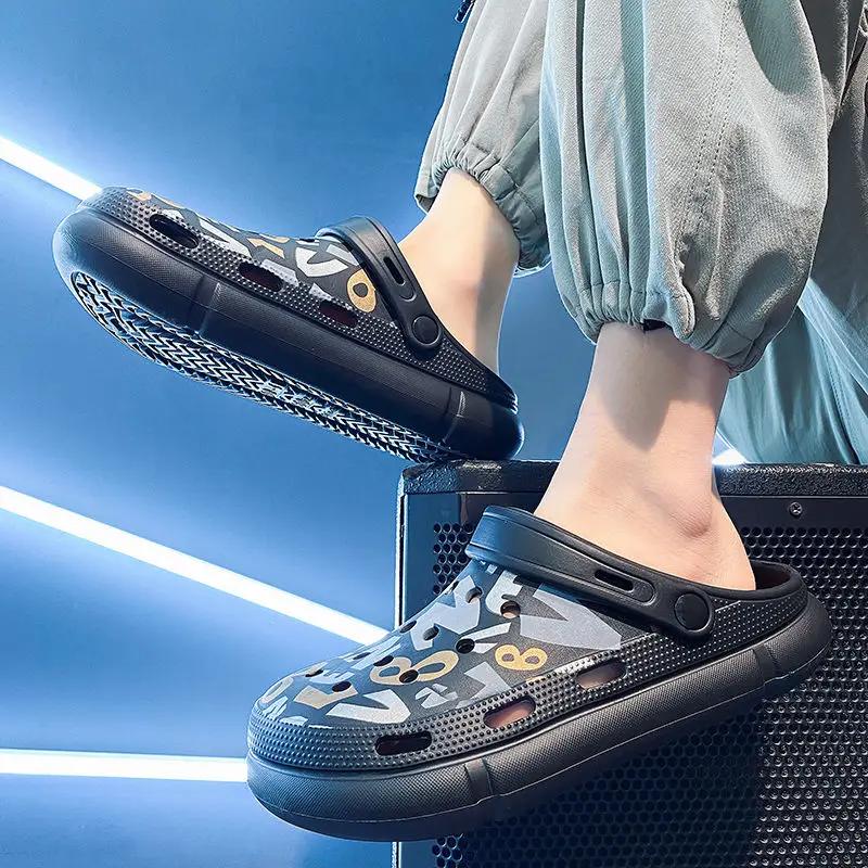 Strand Herren Pantoffel Haus Laufen im Haus Slides Plateau Innen Sommerverkauf Niedriger Preis Spaß Hohe Qualität Mode Y2k Herrenschuh