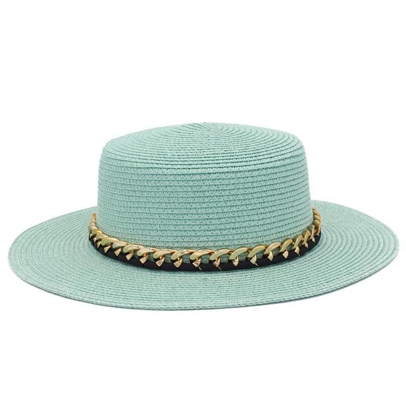 New French summer sun hat women's Panama straw hat fashion outdoor beach hat versatile breathable top hat