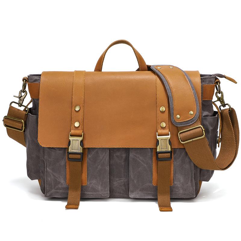 Outdoor shoulder messenger bag canvas bag men s messenger bag casual student schoolbag messenger bag