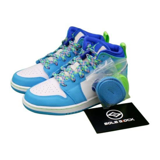 

Air Jordan 1 Mid SE GS Sprite Retro Sneakers DA8010-400 EU 35.5 синий