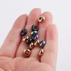 8mm Stainless Steel Adjustable Positioning Beads for DIY Bracelets