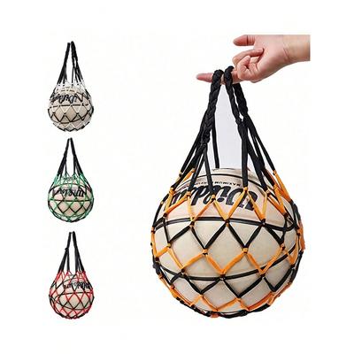 1pc Portable Hanging Sports Ball Storage Bag | Basketball Net Bag, Volleyball Football Mesh Holder | Single Ball Carry Organizer
