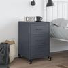 VidaXL Bedside Table Anthracite 36x39x59 Cm Steel 846730