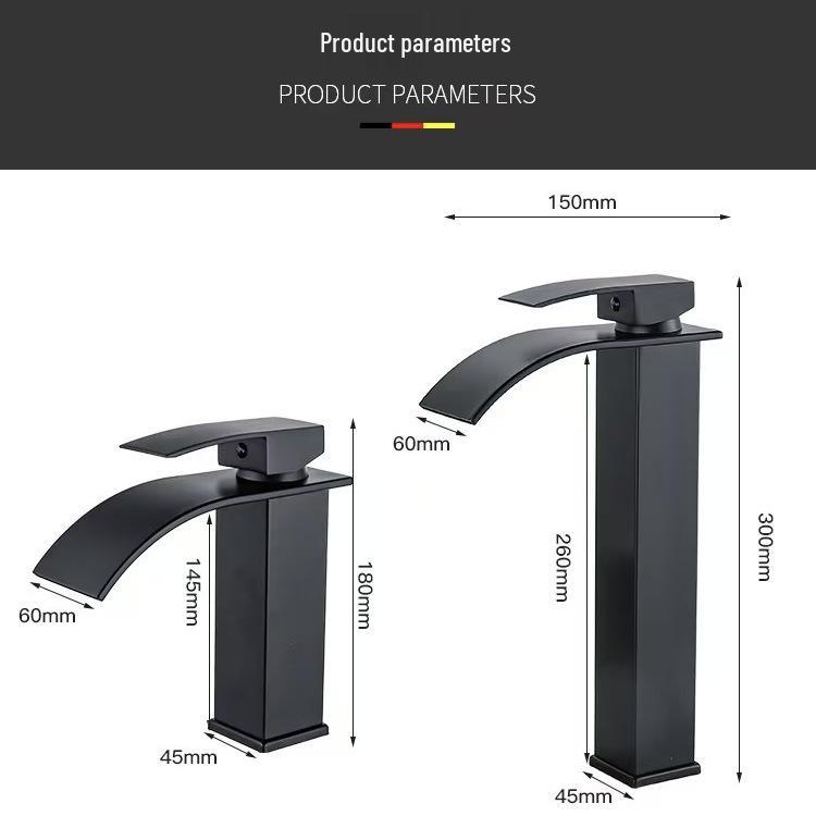 Hot & Cold Dual Use Waterfall Bathroom Sink Faucet