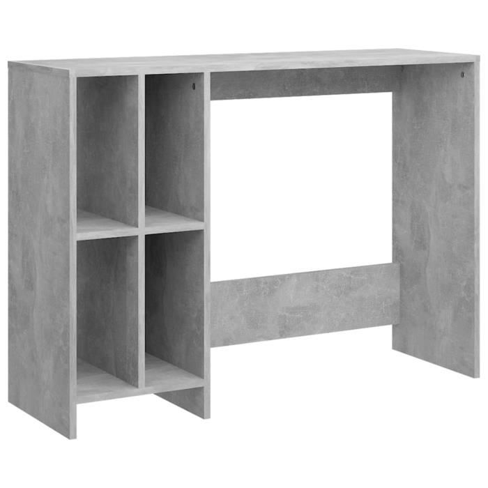 VidaXL Laptop Desk Concrete Grey 102.5x35x75cm Chipboard