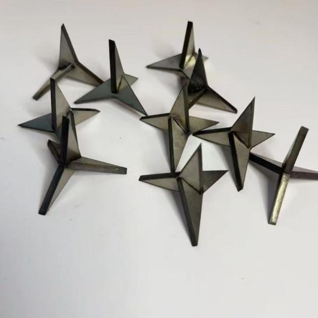 30-Pack 3cm Steel Caltrops Spikes – -Intrusion Tire Spreader Spikes , Road Security Use
