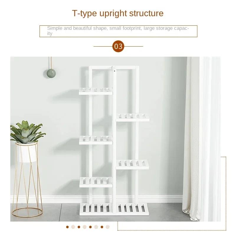 Bamboo Flower Shelf Rack 6/7 Pot Vertical Display Indoor/Outdoor Plant Stand Home Garden Corner Shelving Ladder Plant